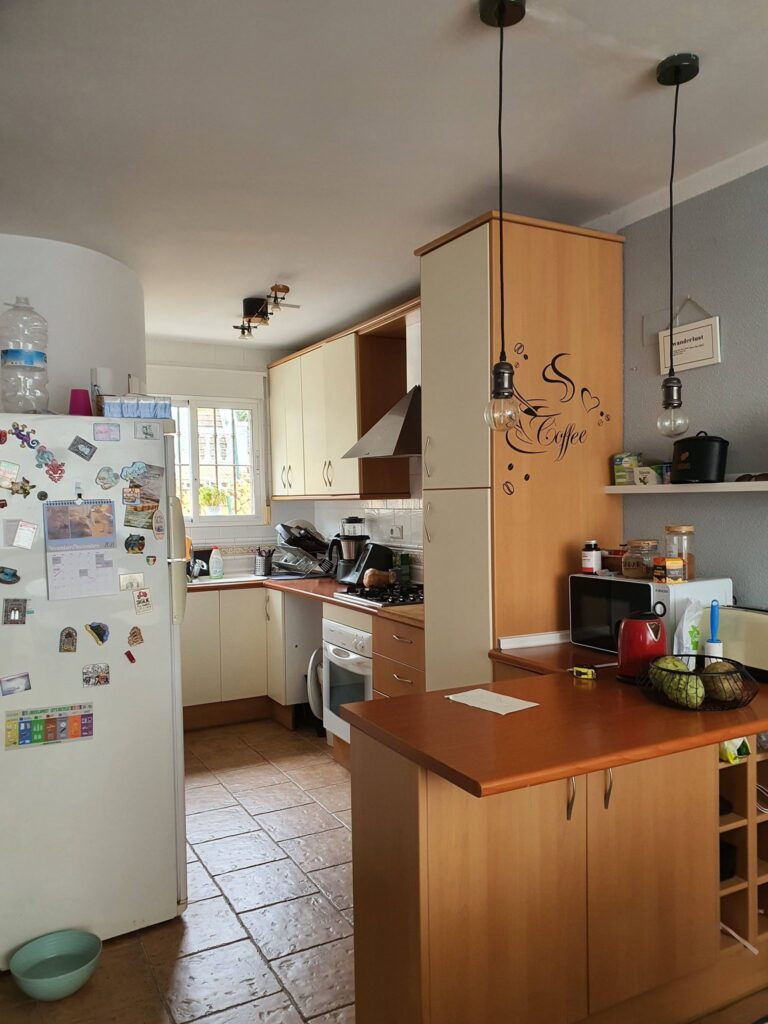 Old kitchen remodeling in small space