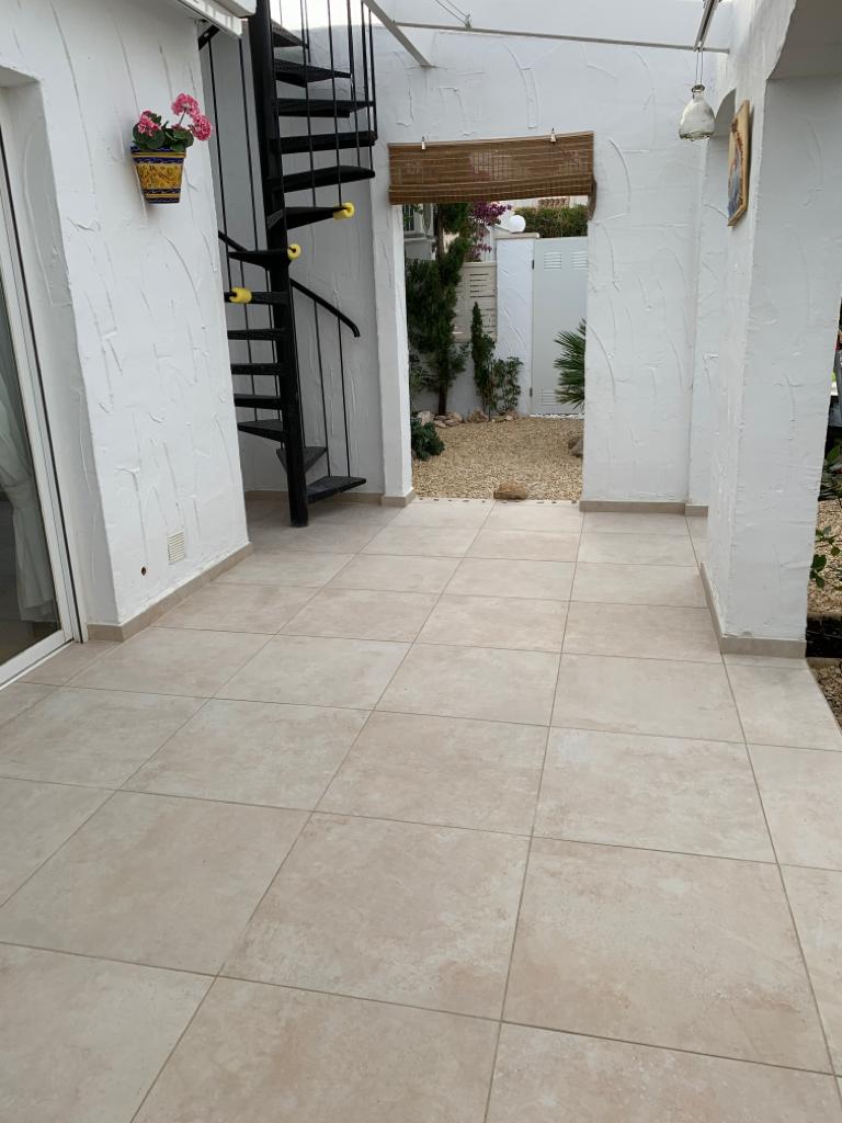 Outdoor tiling in Albir