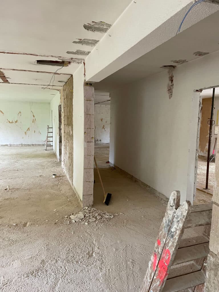 Comprehensive renovation of the building with replanning